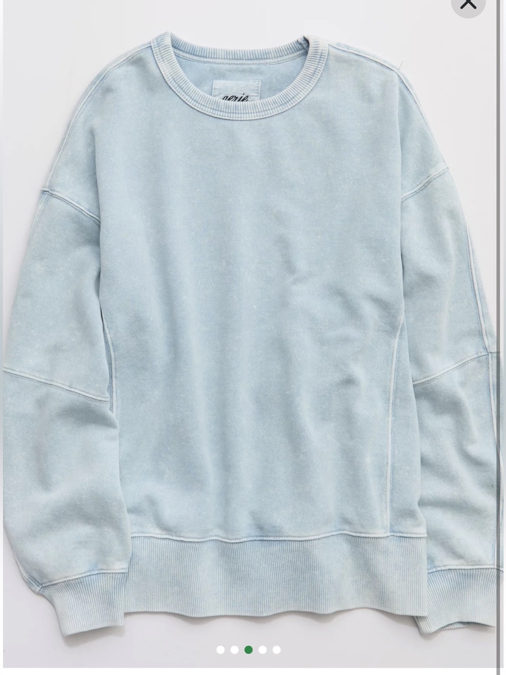 NWT Aerie Go-To Sweatshirt in Cloud Wash - Picture 3 of 10